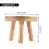 ABMH-4X Wooden Plant Stand Flower Pot Base Holder Stool High Stool Balcony Succulent Round Flower Shelf For Indoor Outdoor