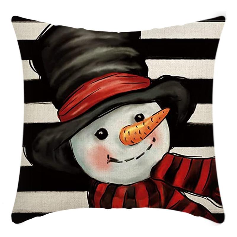 Christmas Nordic Style Santa Claus Pillowcase Home Sofa Cushion Car Cushion Cartoon Christmas Pillowcase