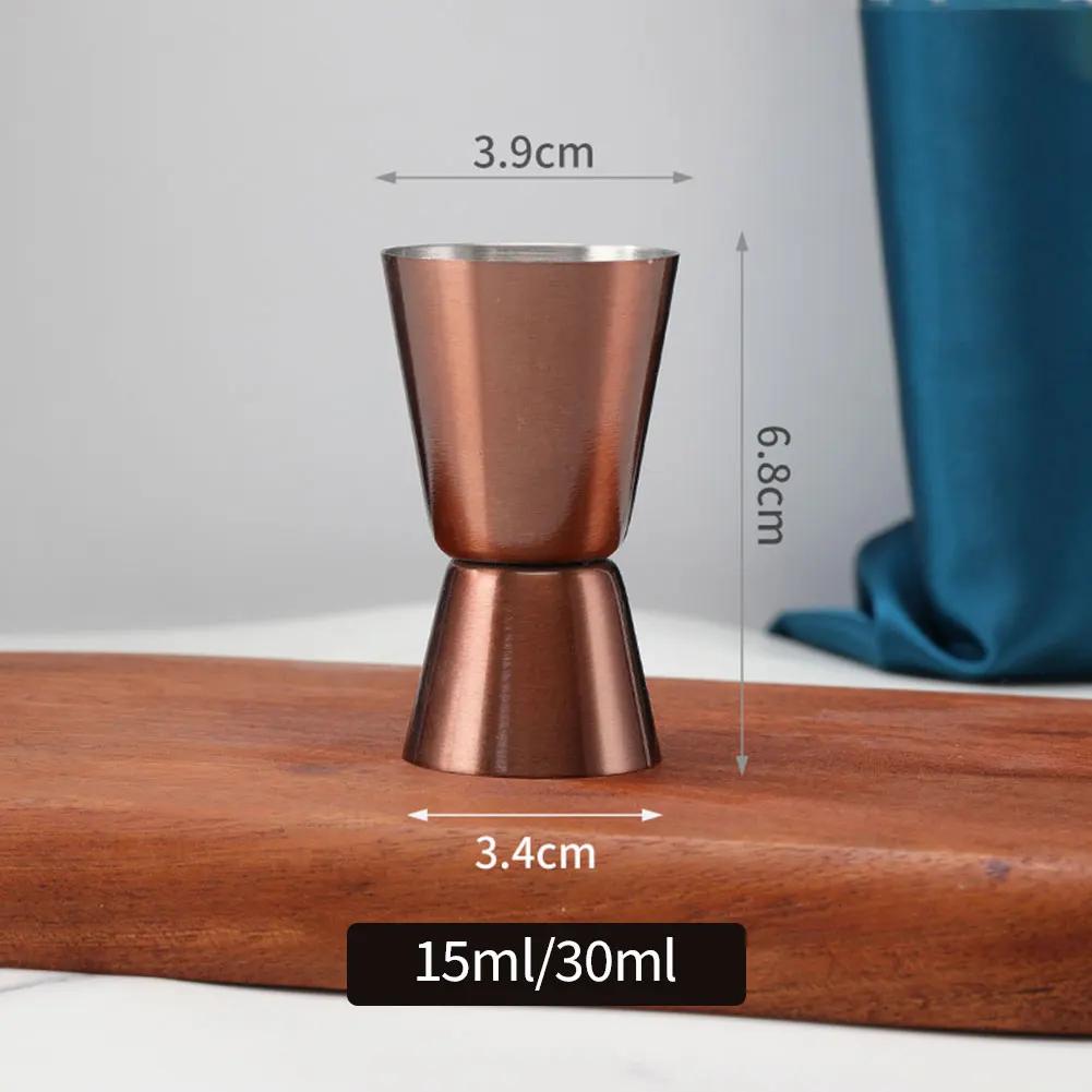 15/30ml or 25/50ml Stainless Steel Cocktail Shaker Measure Cup Dual Shot Drink Spirit Measure Jigger Kitchen Gadgets