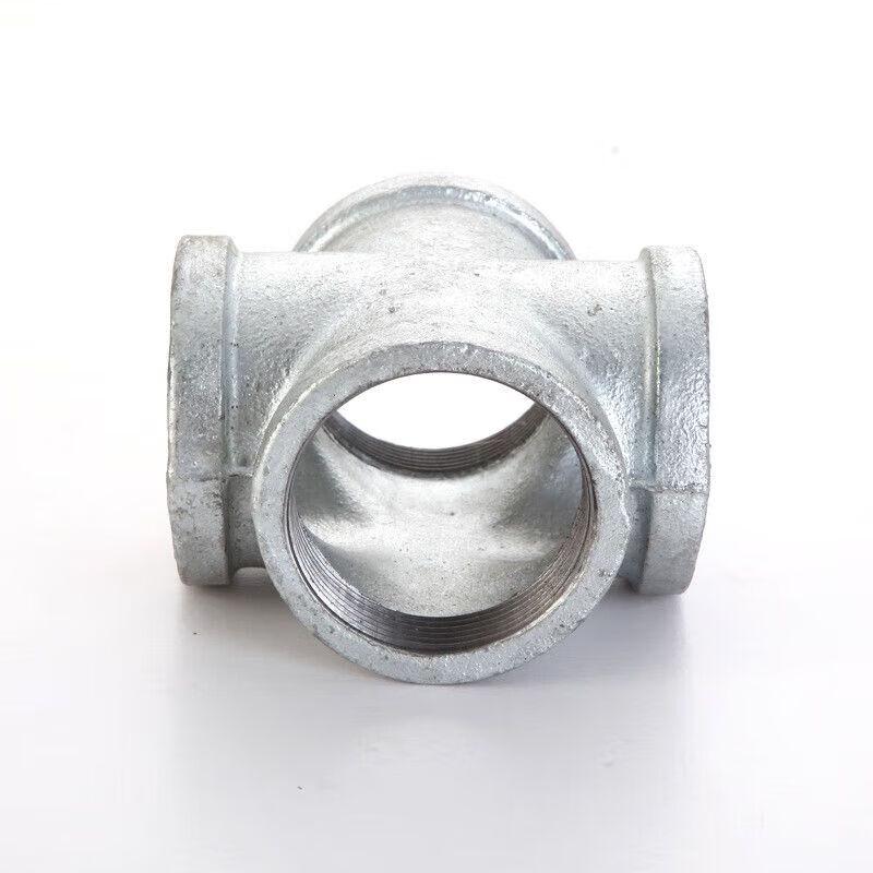 JTH Galvanized Female Threaded Cross Pipe Fitting