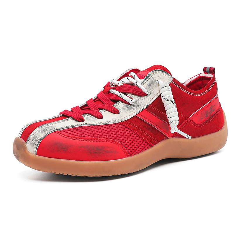 

Mens Retro Casual Sneakers Breathable Flat Sole Skate Shoes Unisex Fashionable Personality Footwear 43