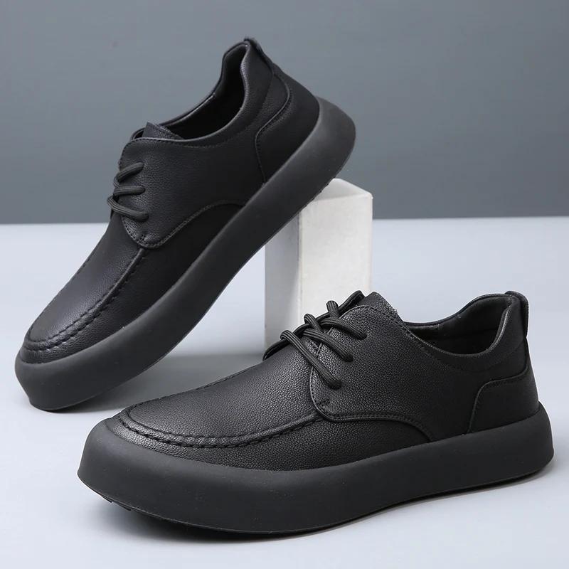 Fashion Men Casual Shoes Fashion Genuine Leather Board Shoes Outdoor Zapatos Casuales Hombres Handmade Oxfords Man Shoes for Men
