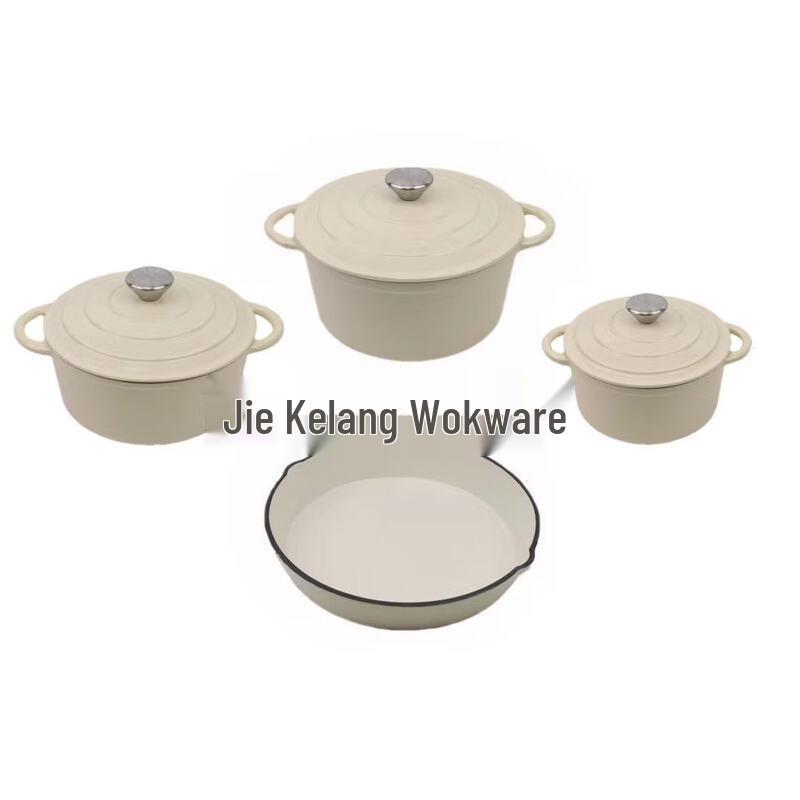 Zhi Shi Enamel Cast Iron Cookware Set