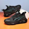 Breathable Mesh Dad Shoes - Black Warrior Running Shoes with Thick Sole for Spring & Autumn