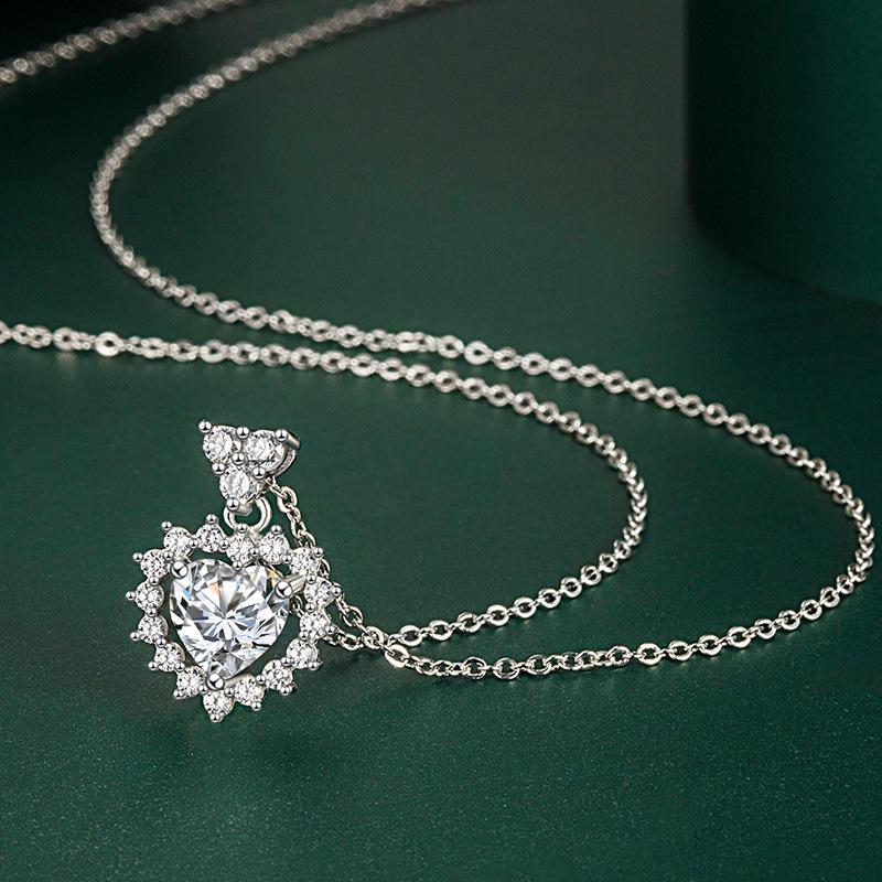 BELLA BOX Heart Pendant Necklace Multiple Colour Fashion Wedding Engagement Jewelry