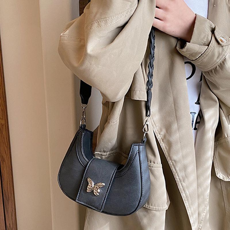 Versatile Bag Women S Chain Simple Shoulder Bag Casual Crescent Bag