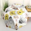 Winnie-the-Pooh, Friends Automatic Opening and Closing Umbrella, Compact Travel Umbrella, Lightweight and Portable, Suitable for Beach Commu