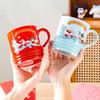 For Sanrio My Melody Ceramic Mugs Cartoon 320ml Coffee Milk Cups Creative Couple Water Cups with Handle Home Breakfast Drinkware
