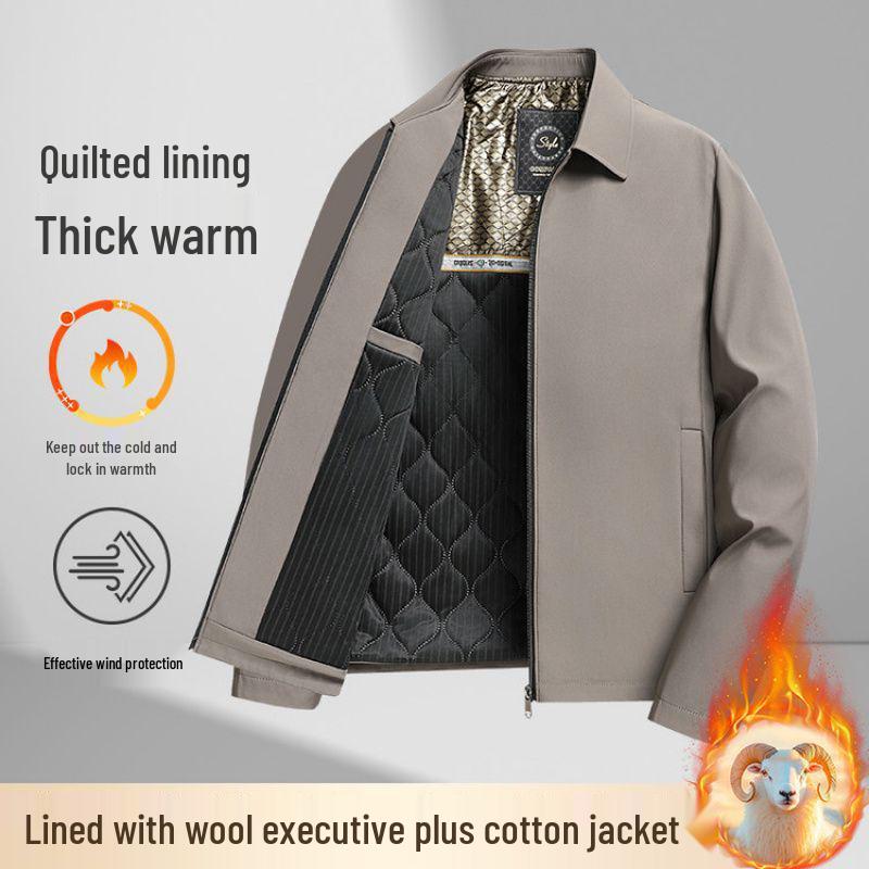 

Men s Winter Fashion Business Cotton Jacket 3XL хакі