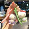 Creative Lamp Kt Cat Keychain Hello Kitty Bag Pendant Kt Cute Doll Car Key Chain Pendant