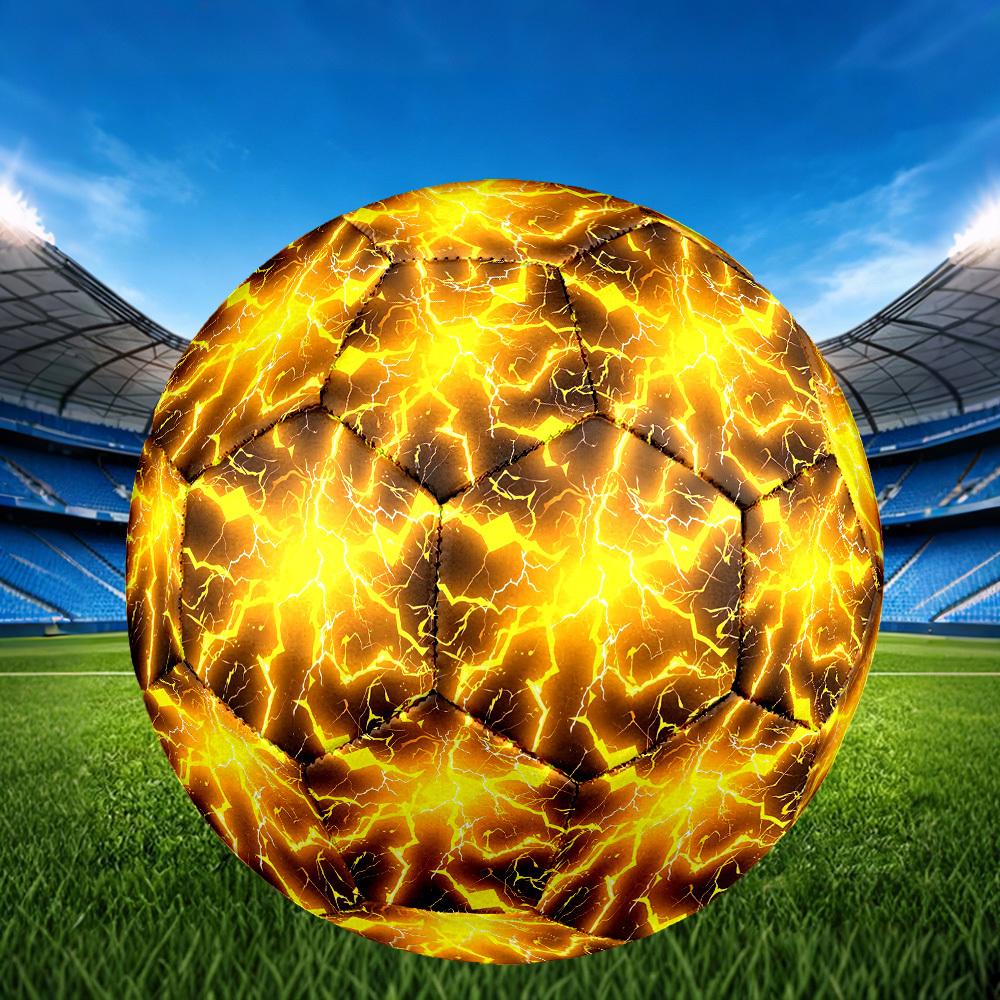 1pc Electric Energy Burst Size 5 Soccer Ball Professional Match Training Football Indoor &Outdoor Sports Ball Lightweight Durable c6530