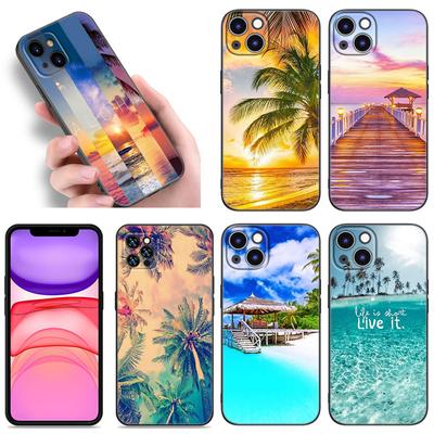 Capa de telefone Summer Beach Sunset Sea para iPhone Samsung Galaxy Redmi Xiaomi Oppo OnePlus Note SA 7 8 9 10 11 12 13 14 20 21 22 23 53 54 Pro Max Ultra