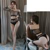 Sexy Lingerie Tight Hollowed Out See Through Mesh Two-piece Set Sexy and Female Sexual Underwear Sexy Outfit Hot Woman Clothes
