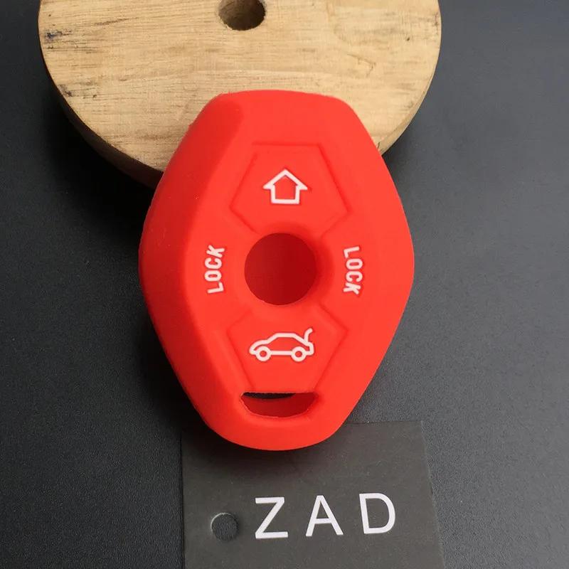 

ZAD silicone car key case cover shell car-styling cup holder set for BMW X3 X5 Z3 Z4 3 5 7 SERIES E38 E39 E46 E83 1998-2005 fob красный