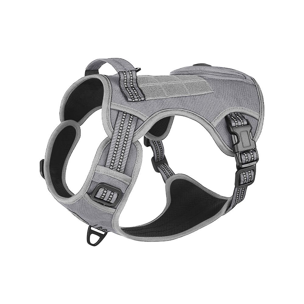 Cross-Border Tactical Dog Harness Vest with Leash