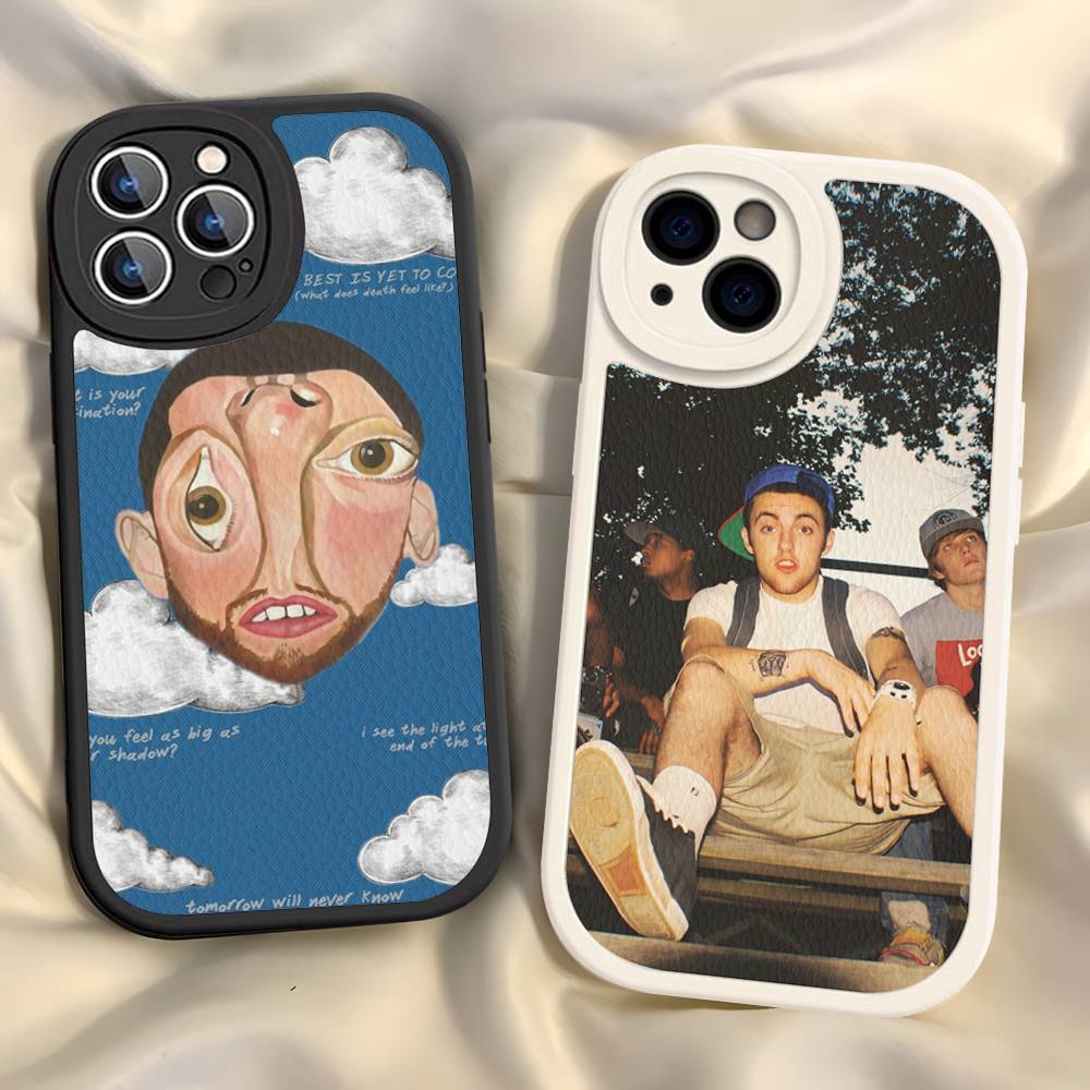 Cool M-mac Miller Phone Case For IPhone 16 15 14 11 12 13 Pro Max Plus Back Leather Shell