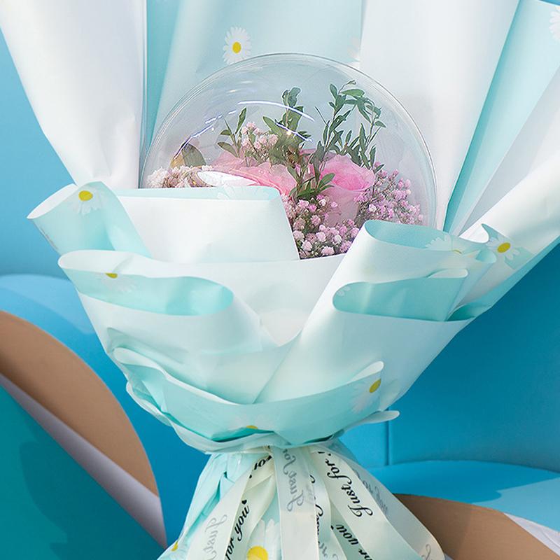 1Pc Transparent Acrylic Planet Love Heart Ball Packaging Gift Box Valentine'S Day Flowers Decor Snack Wrapping Gift Box