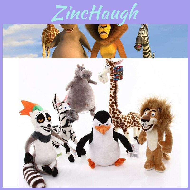 Cozy And Soft Madagascar Plush Toys Including Alex Lion Marty Zebra And More