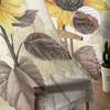 Retro Flower Butterfly Sunflower Sheer Curtains Modern Gauze Curtain for Living Room Bedroom Voile Yarn Curtains