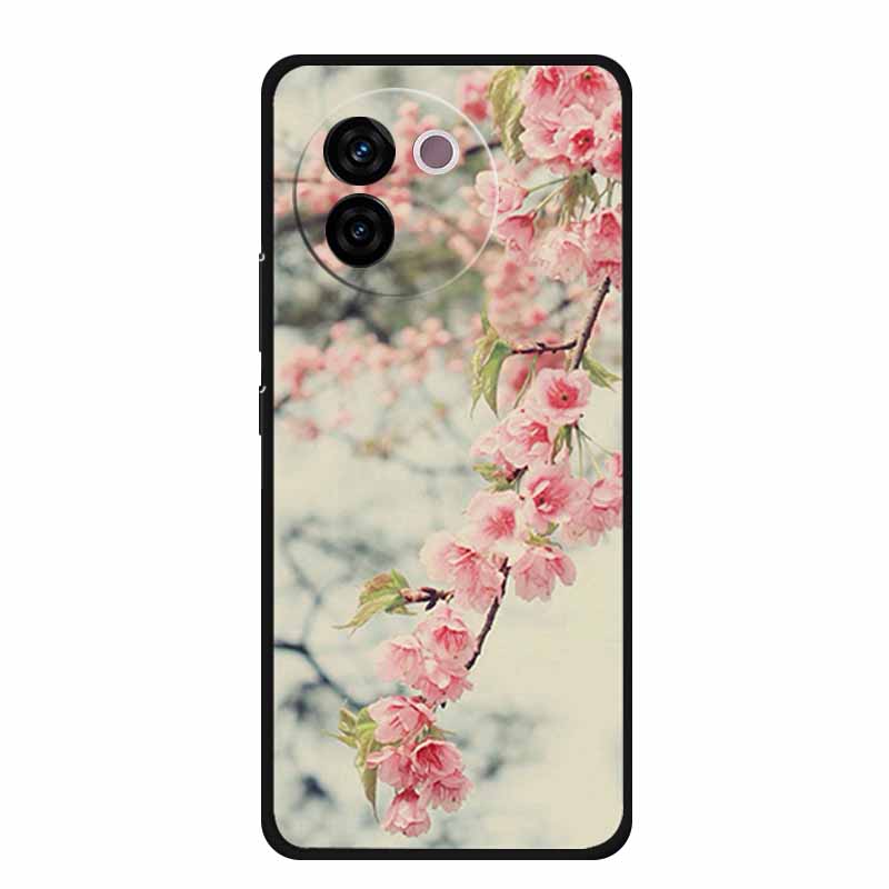 Чехол для Vivo V30e Популярный Черный Силиконовый Мягкий Задний Чехол Чехол для Телефона Vivo V30e Чехол-сумка V 30 e V 30e V30 e Coque Funda Vivo V30e