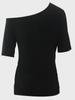 Women's Retro 'I Love 80s Disco' Off-Shoulder Medium Sleeve Top