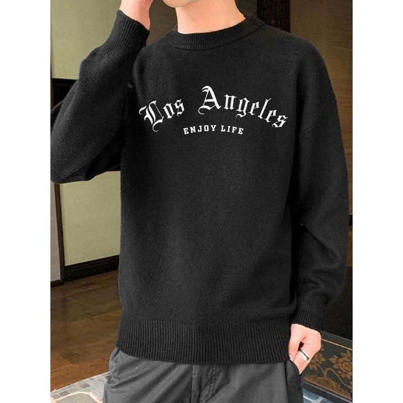 

Men s Crew Neck Sweater, Animal Print (Wolf/Bear), Bold Outdoor Style, Cotton Blend, Camping & Hiking XXL