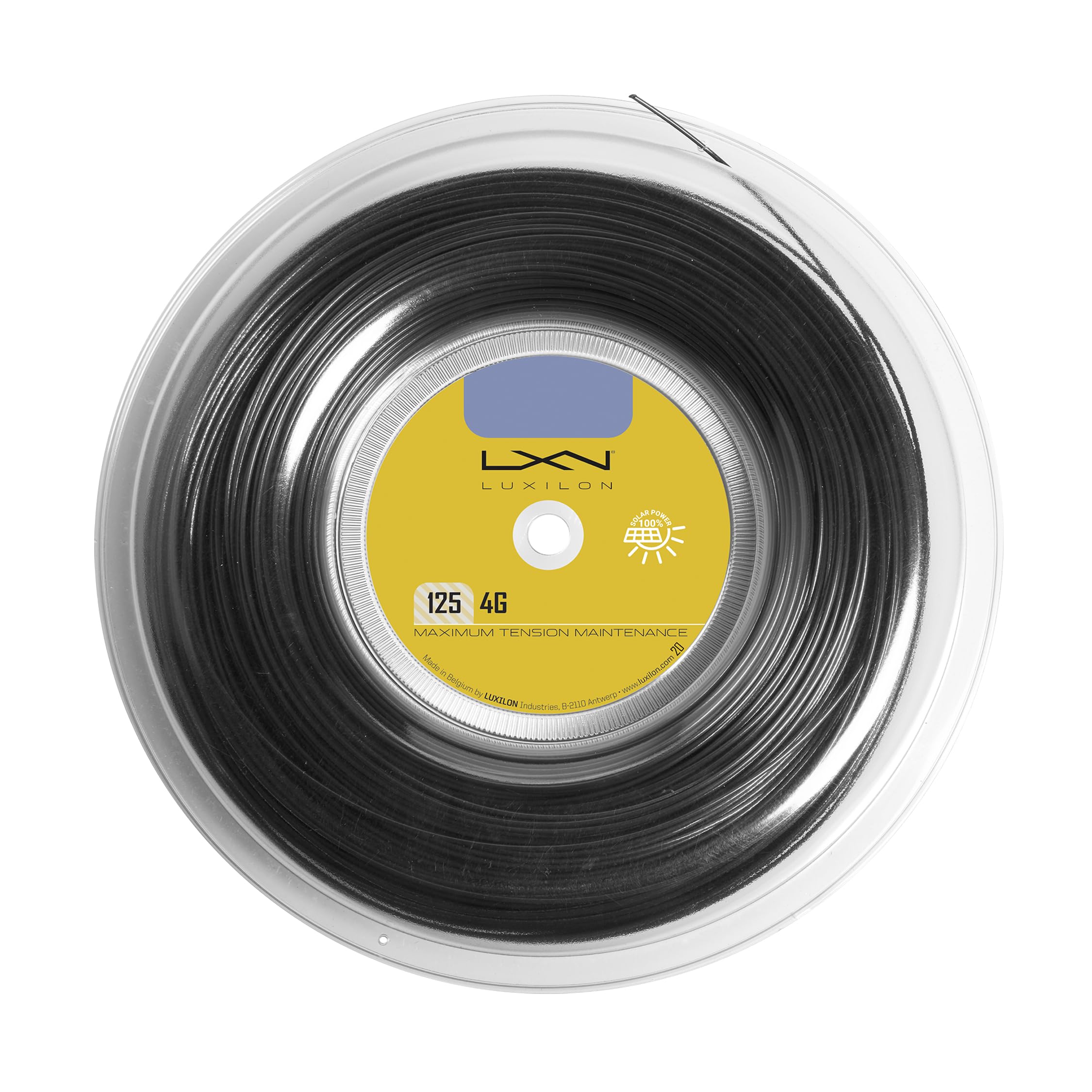 Luxilon Tennis String 4G BLACK 125 REEL Black 200m Black WR8308301125 (4G 125)