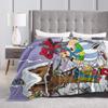 Coperta in Flanella di Asterix e Obelix Calda Morbida Plaid per Divano Sedia Picnic Stampa Copriletto Copri Divano Letto