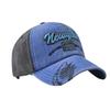 Washed Alphabet New York Embroidered Baseball Cap Vintage Personality Graffiti Shark Cap Men's Cap