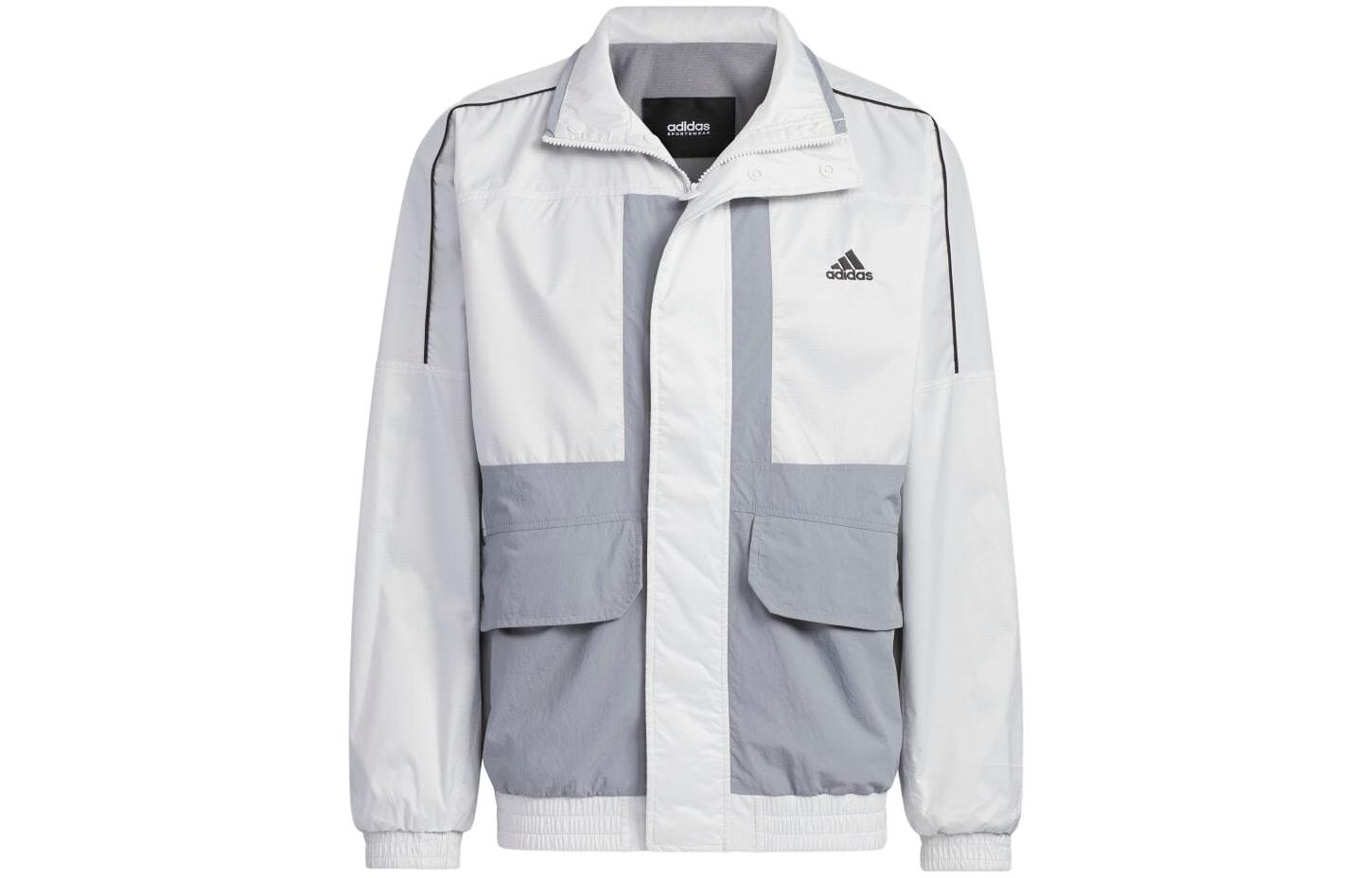 Adidas WORDING Jacket Unisex Gray IK7355 M