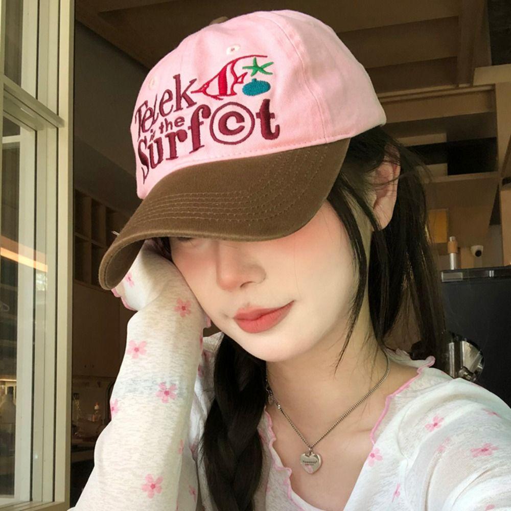 Sunshade Baseball Cap Sun Protection Sunshade Sun Hat Cute Embroidery Letter Baseball Hat  Sports
