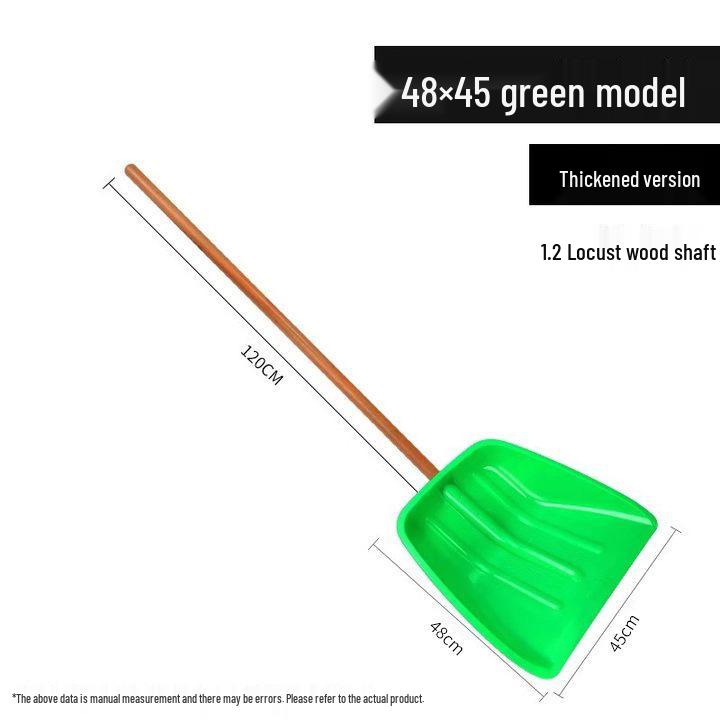 Poszerzona Wytrzymała Odporna na Ścieranie Plastikowa Łopata do Śniegu, Zboża i Śmieci