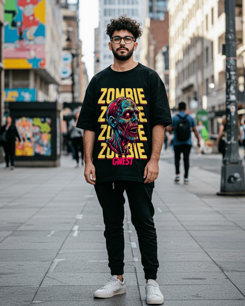 Zombie Apocalypse Oversized T-Shirt 4XL