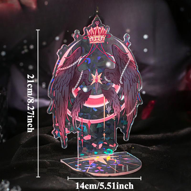 

Acrylic Stand Display Ornaments Romantic Wings Desktop Decoration for Anime Badge Display DIY Background Board Wholesales New