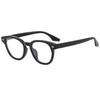 Japanese Ultralight Round Frame Eyeglasses: Fashionable, Small, Rivet Design, Unisex, Anti-Blue Light.
