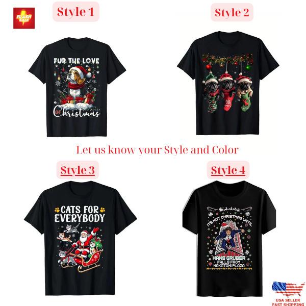 Trending Unisex Black Gildan 5000 Christmas T-Shirt Iconic Holiday Tee All Sizes Unisex T-Shirt XXXXL