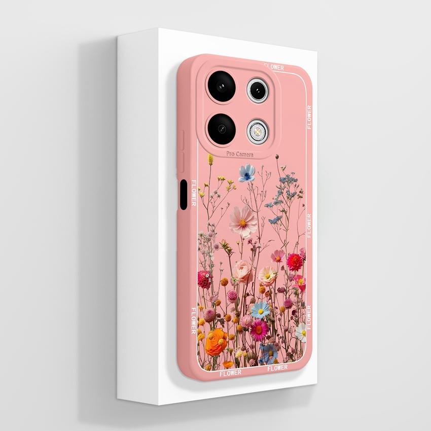 Pre telefón Xiaomi Redmi Note 13 12 14 Pro 13R 12R 14S Puzdro na telefón Pekný fialový vzor srdca pre milovníkov Mäkký silikón Vysoká kvalita Protišmykové puzdro Pre kryt Redmi