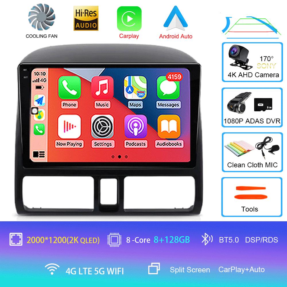 Android 14 Carplay Car Radio For Honda CRV CR-V 2001 - 2006 Multimedia Player GPS Navigation Head Unit 2din Stereo WIFI+4G