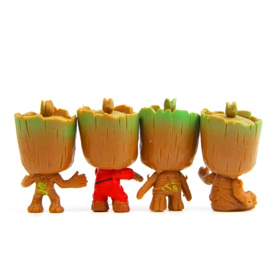 Guardians of Galaxy Tree Man Groot Figure Pendant Key Ring Bag Holder Keychain