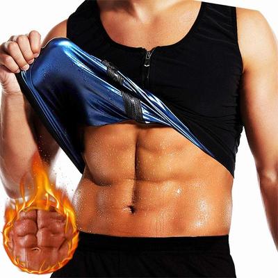 Men Waist Trainer Sweat Vest Corset Workout Tank Tops Shapewear Slimming Body Shaper Compression Shirt Sauna Suit Thermal Undershirt