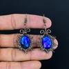 Ammolite Earrings Gemstone Jewelry, 999 Copper Wire Wrapped Handmade Earrings, Latest Design Jewelry