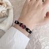 Neues einfaches handgeknüpftes Schnurarmband für Damen Blau Schmetterling Verstellbares Charm-Armband Mädchen Mode Schmuck Party Geschenk