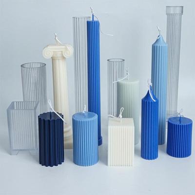 Moule de bougie en plastique fait à la main, moule de fabrication de bougies aromatiques pour toutes sortes de bandes rondes et longues