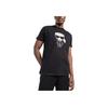 Karl Lagerfeld Cartoon Print Round Neck Short Sleeve T-Shirt Men Tops Black 755070521250990