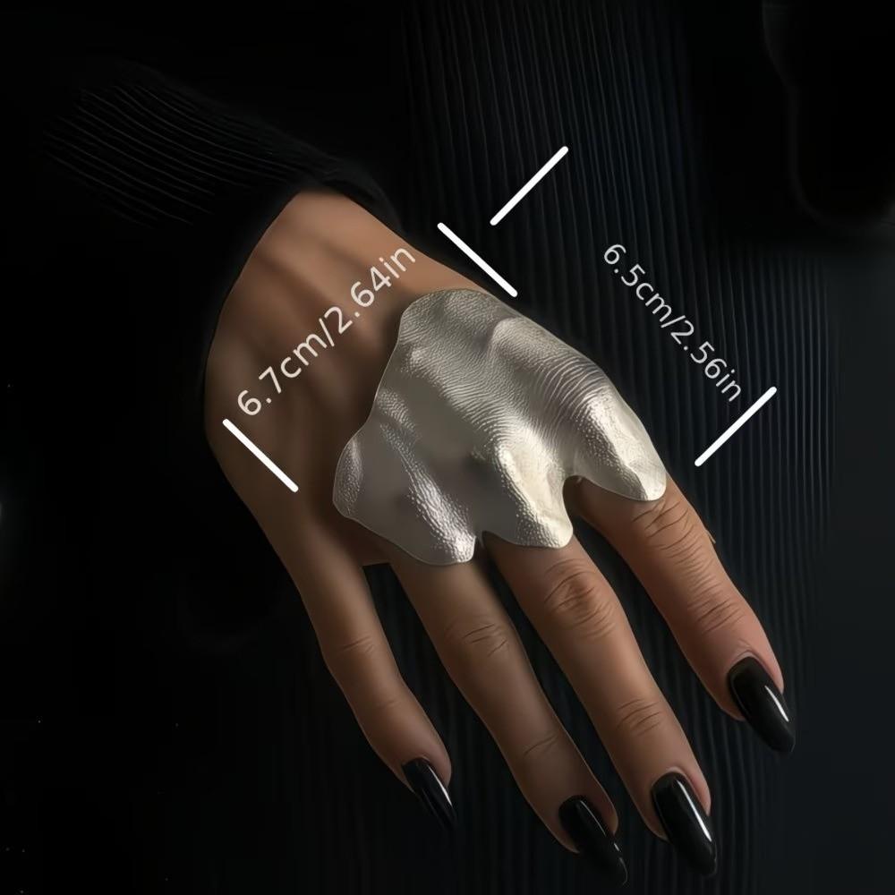 Creative Exquisite Irregular Ring Vintage Light Luxury Wrinkled Joint Ring Funny Finger Accessories Gifts