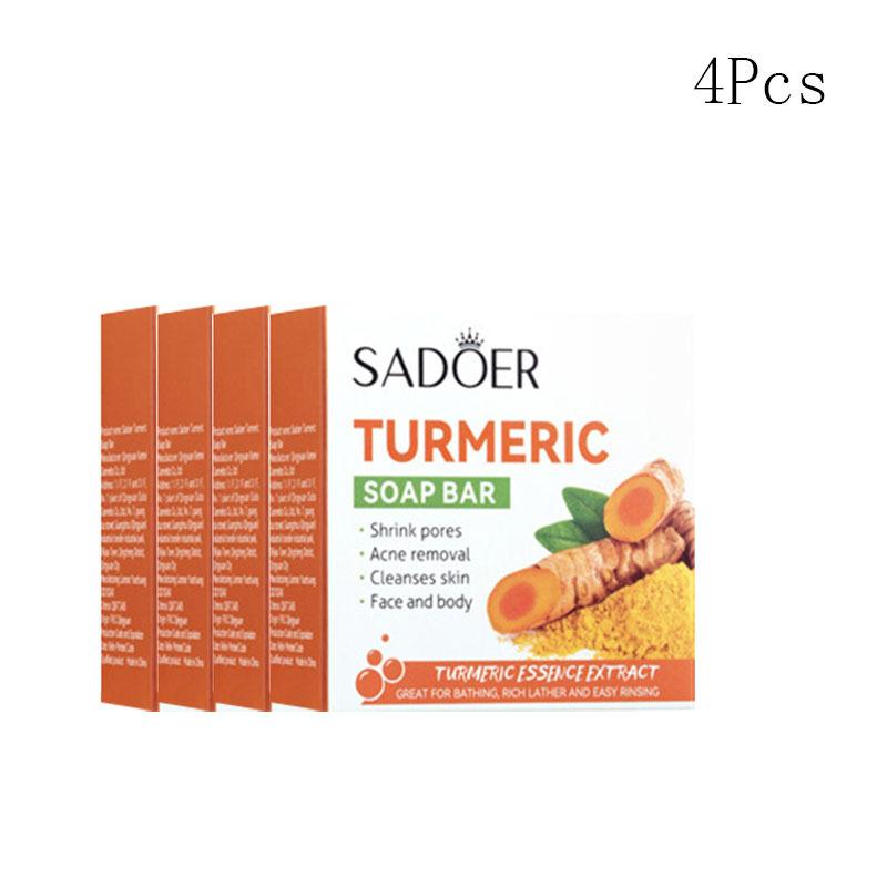 

2 шт./4 шт. мыло с куркумой, эфирное масло, мыло ручной работы, мыло с имбирем, увлажняющее, улучшает сухость 4Pcs