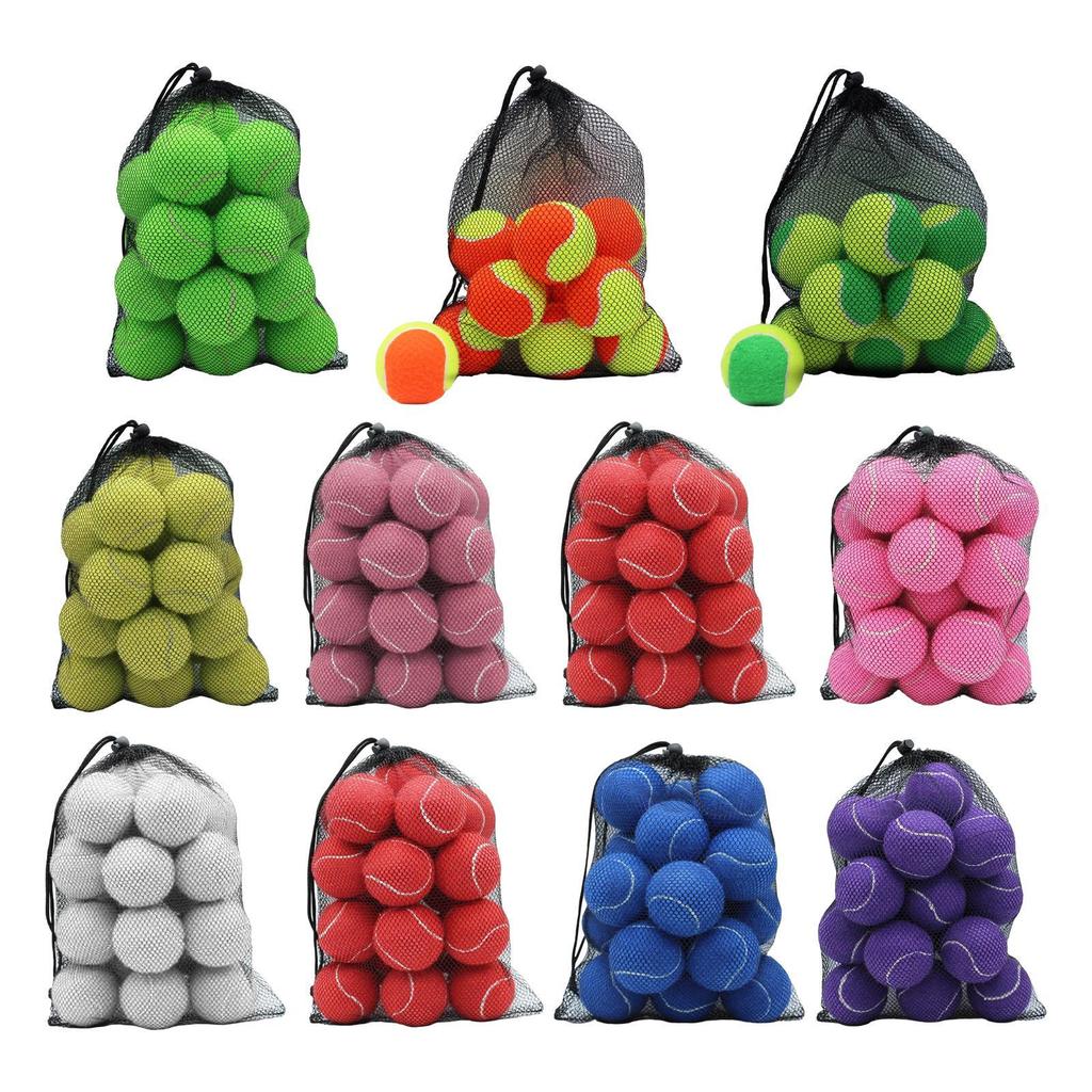 20x Tennis Balls 6.4 cm Diameter Pet Dog Tennis Balls Training Balls for Games Beginners Entertainment Outdoor Racquet Sports