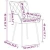 VidaXL 2x Chaises de Salle à Manger Fauteuils à Dîner Chaises de Cuisine Sièges à Dîner Chaises de Repas Restaurant 344832