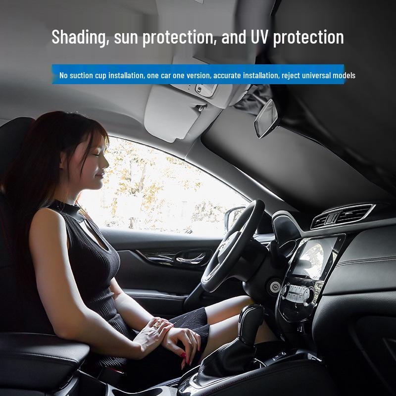 Buick Sunshade Visor for Excelle, Regal, Park Avenue: Front Windshield Heat Insulation & Light Blocking Curtain
