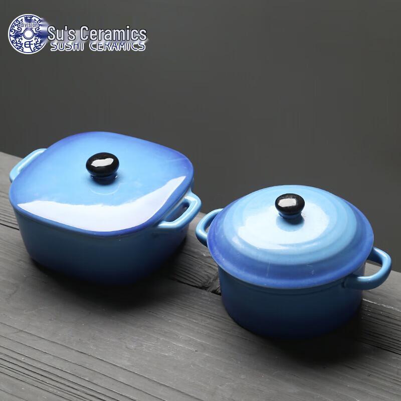 

Chinese Ceramic Double-Handle Lidded Soup Bowls (2-Pack)